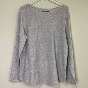 Chico's Grey long sleeve pullover seater size large (12-14)